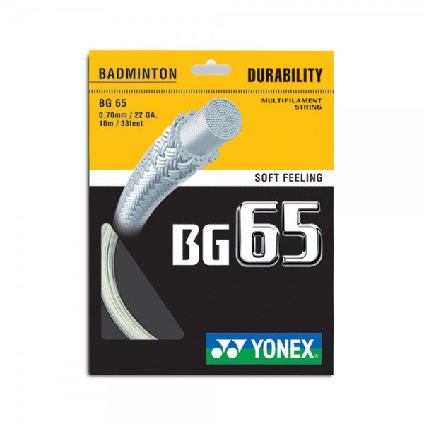 Yonex BG 65 Badminton Racket String  